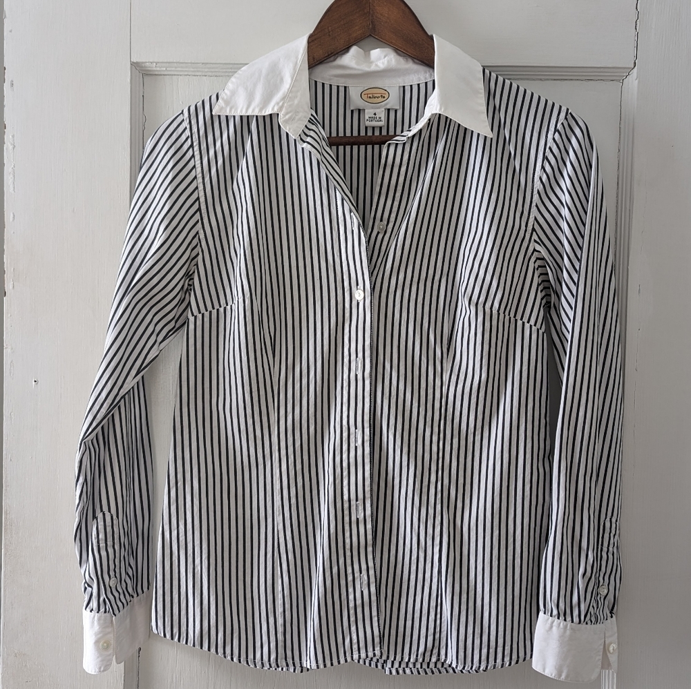 Pin-stripe button up